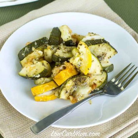 Zucchini Summer Squash Crock Pot Recipe - 75+ Keto Crockpot Recipes - Delicious Slow Cooker Low Carb Meals