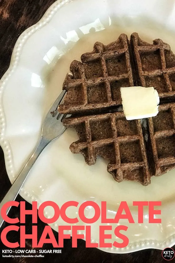 Chocolate Chaffles - Best 7 Net Carb Low Carb Waffles Recipe 1