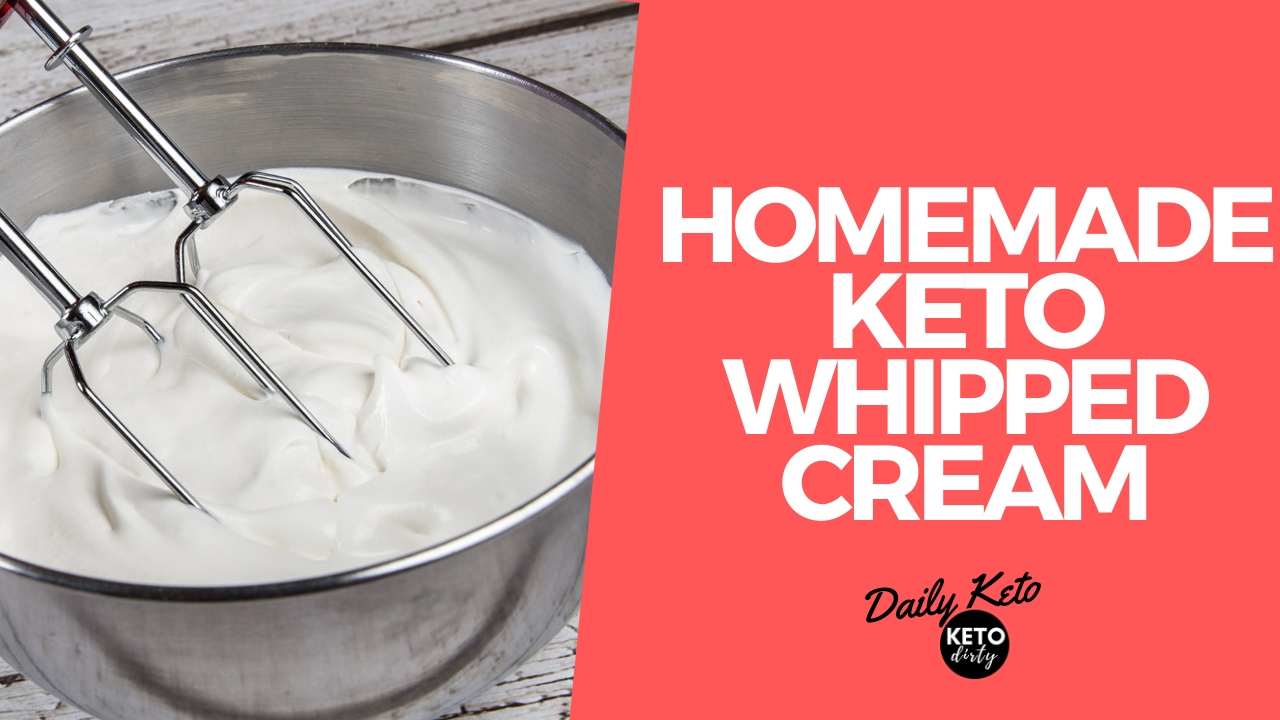 homemade keto whipped cream