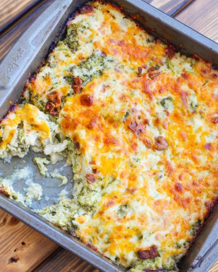 loaded cauliflower broccoli casserole 1 819x1024 - Keto Side Dishes - 25+ Amazing Low Carb Sides for Any Meal!