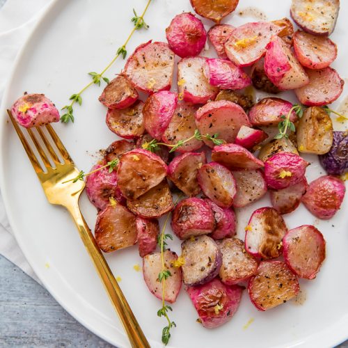 roasted radishes brown butter 11 - Keto Side Dishes - 25+ Amazing Low Carb Sides for Any Meal!