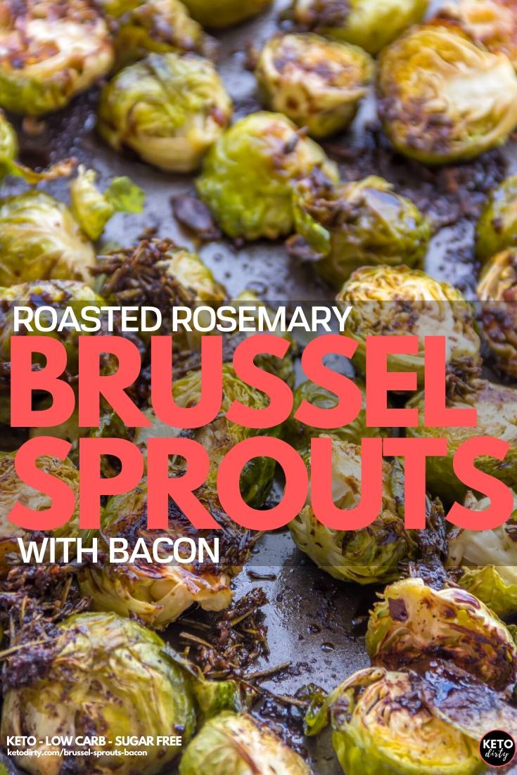 roasted rosemary brussel sprouts bacon recipe - Roasted Rosemary Brussel Sprouts with Bacon and Parmesan Cheese
