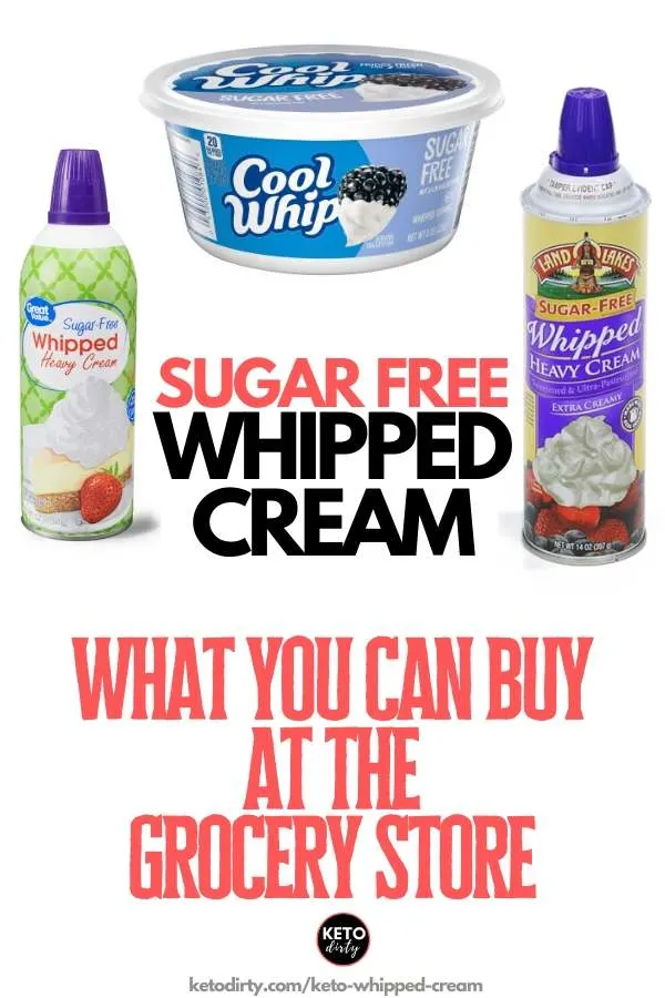 keto sugar free whipped cream