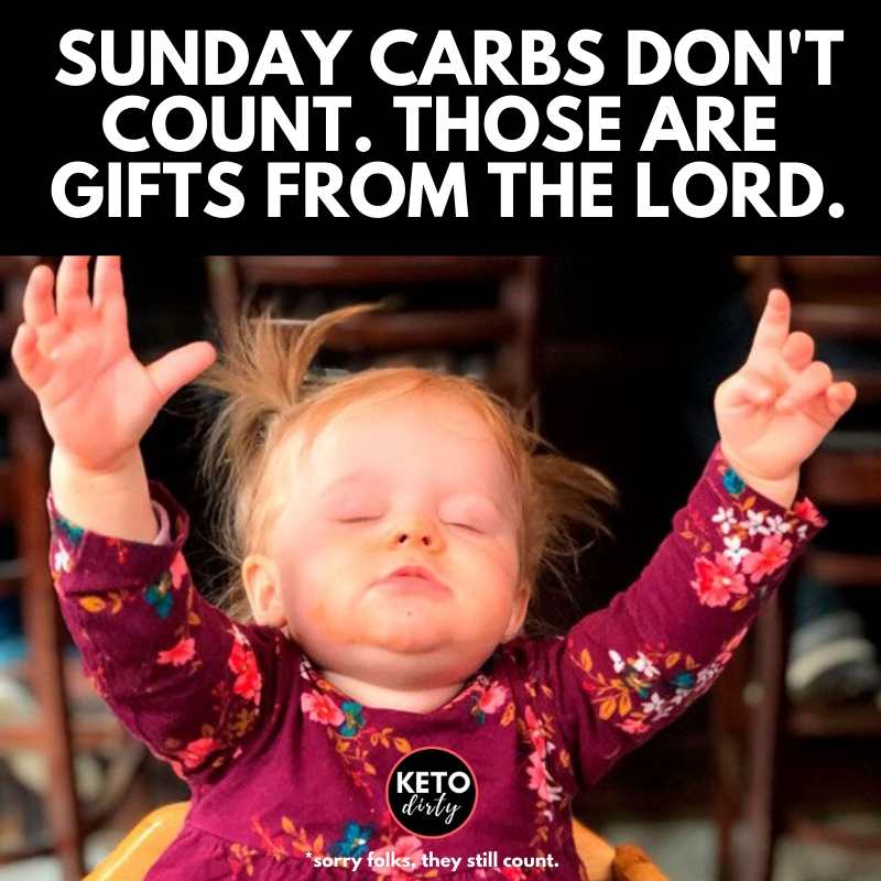 sunday carbs meme