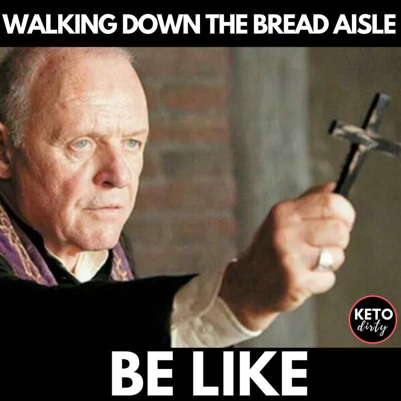 walking down the bread aisle avoiding carbs diet memes