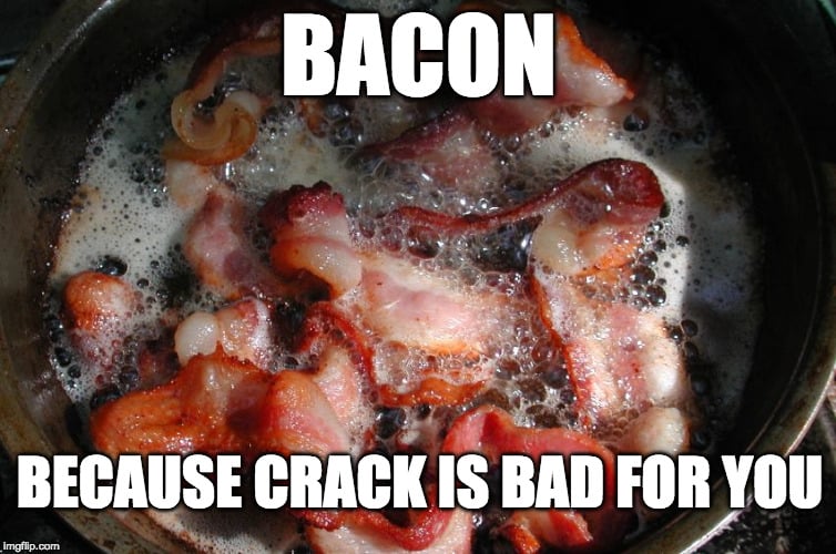 cooking bacon meme