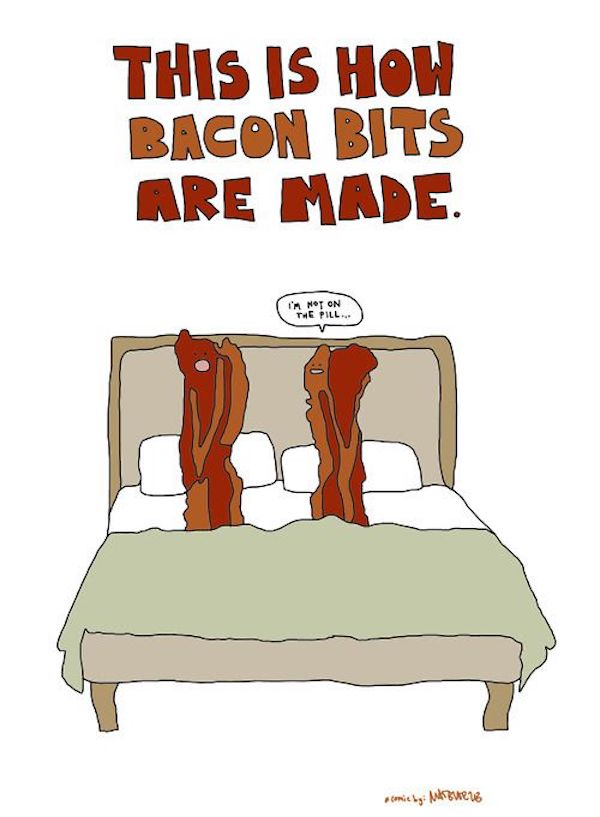 how bacon bits are made meme