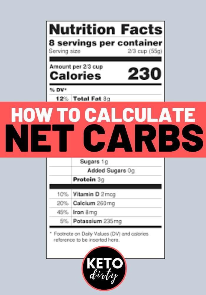 how to calculate net carbs