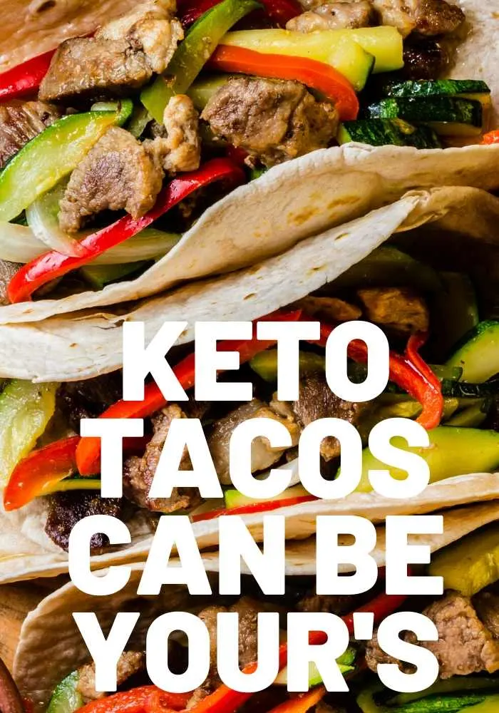 keto tacos made with low carb tortillas