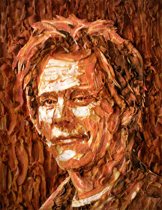 Best Bacon Memes - 25+ Funny Images Celebrating Bacon Humor kevin bacon made out of bacon art