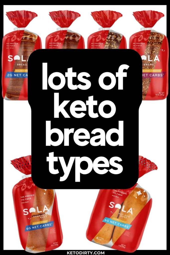 sola keto bread types