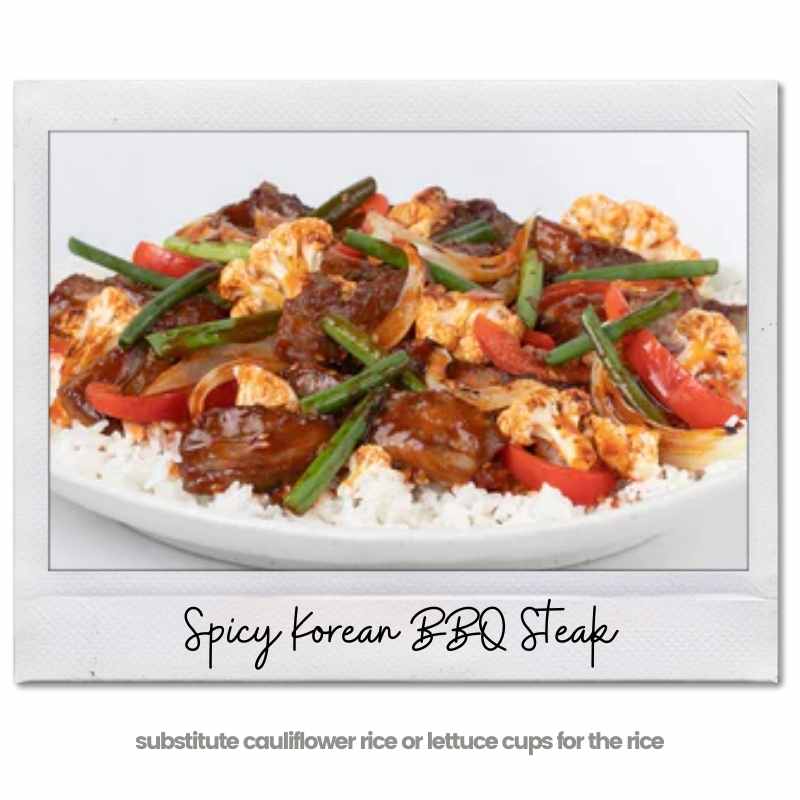 Spicy Korean BBQ Steak Pei Wei Keto