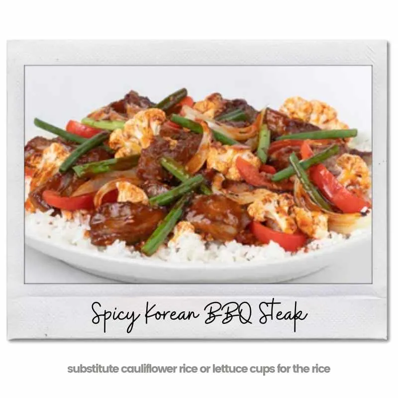 Spicy Korean BBQ Steak Pei Wei Keto