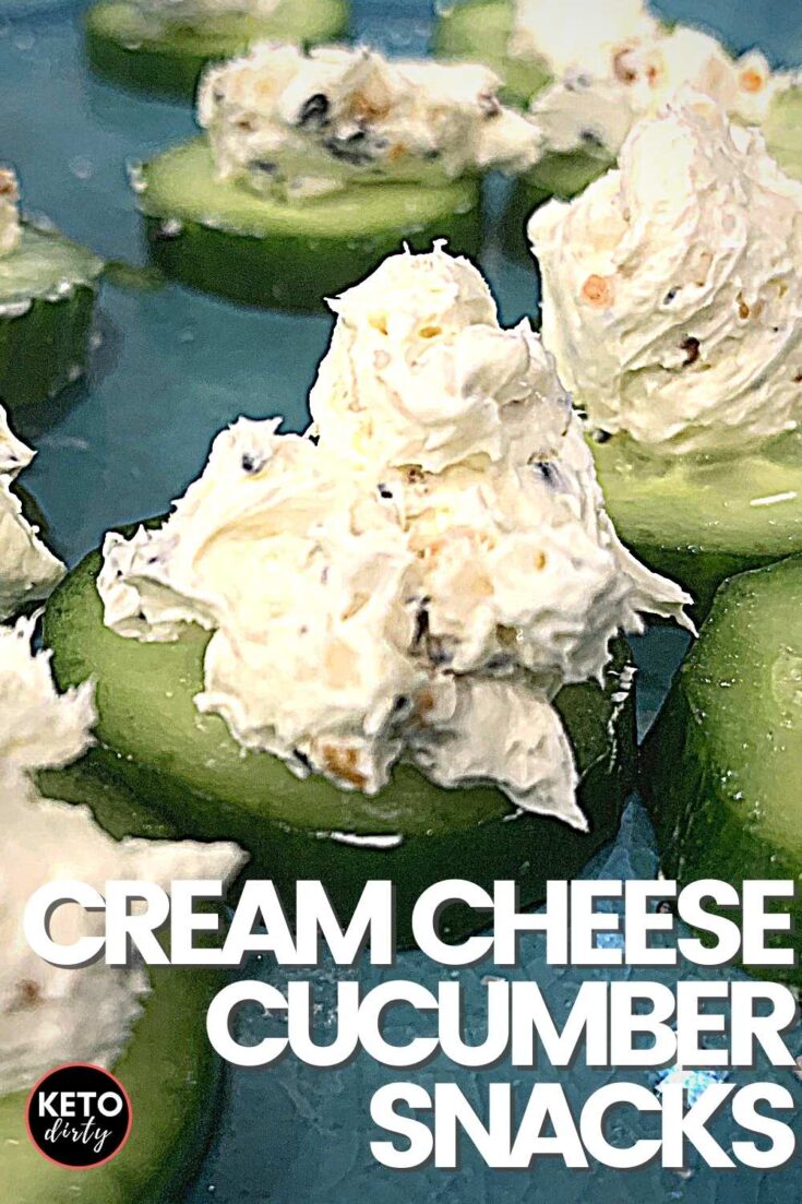 Easy Cream Cheese Cucumber Keto Snack Ready In 5 Minutes!