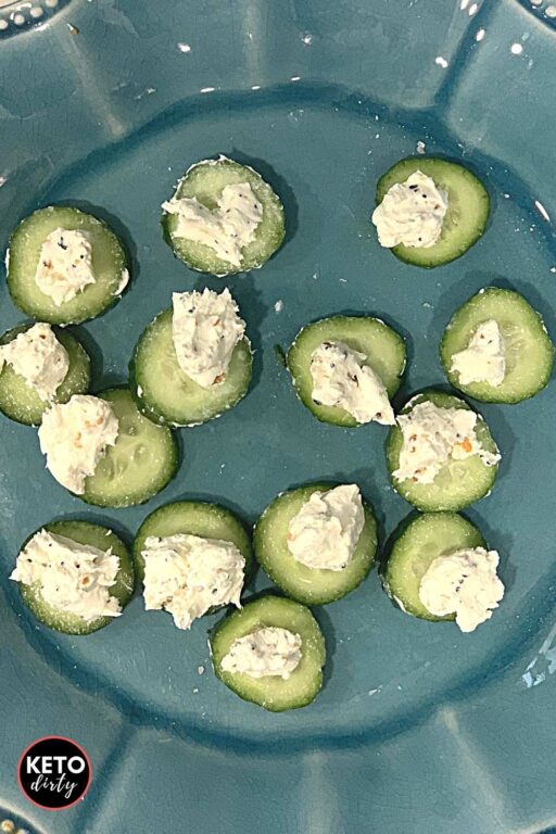 Easy Cream Cheese Cucumber Keto Snack Ready In 5 Minutes!