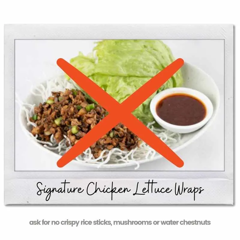Signature Pei Wei Chicken Lettuce Wraps 