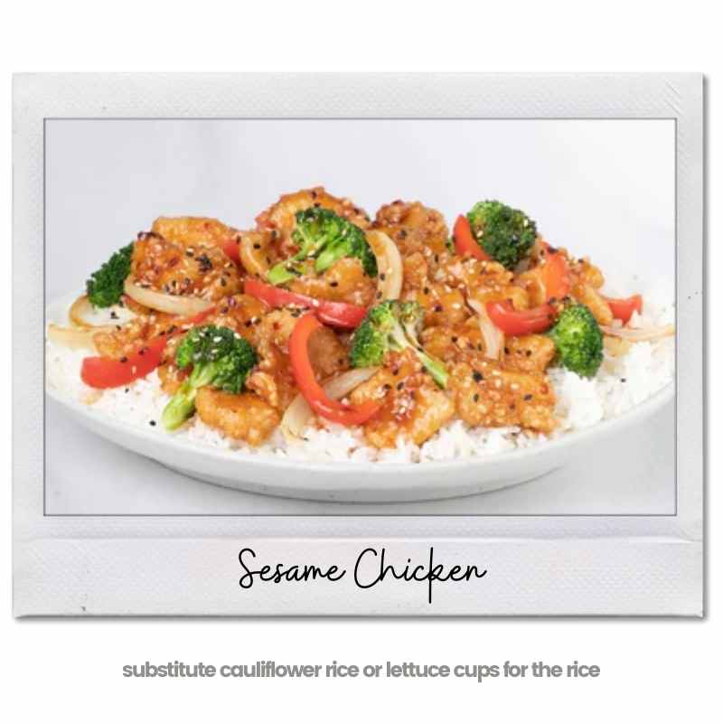 Sesame Chicken Pei Wei Keto Fast Food Asian