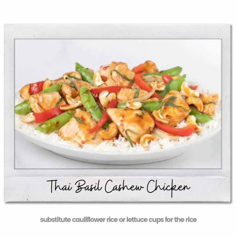 pei wei Thai Basil Cashew Chicken keto low carb