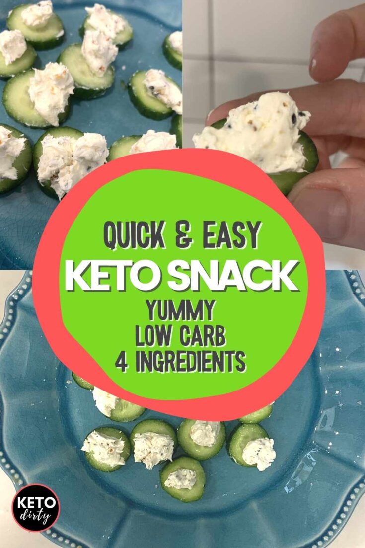 Easy Cream Cheese Cucumber Keto Snack Ready In 5 Minutes!