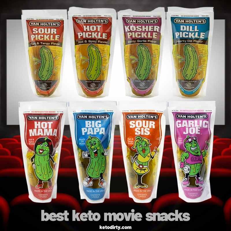 Val Holton Pickles keto movie snacks