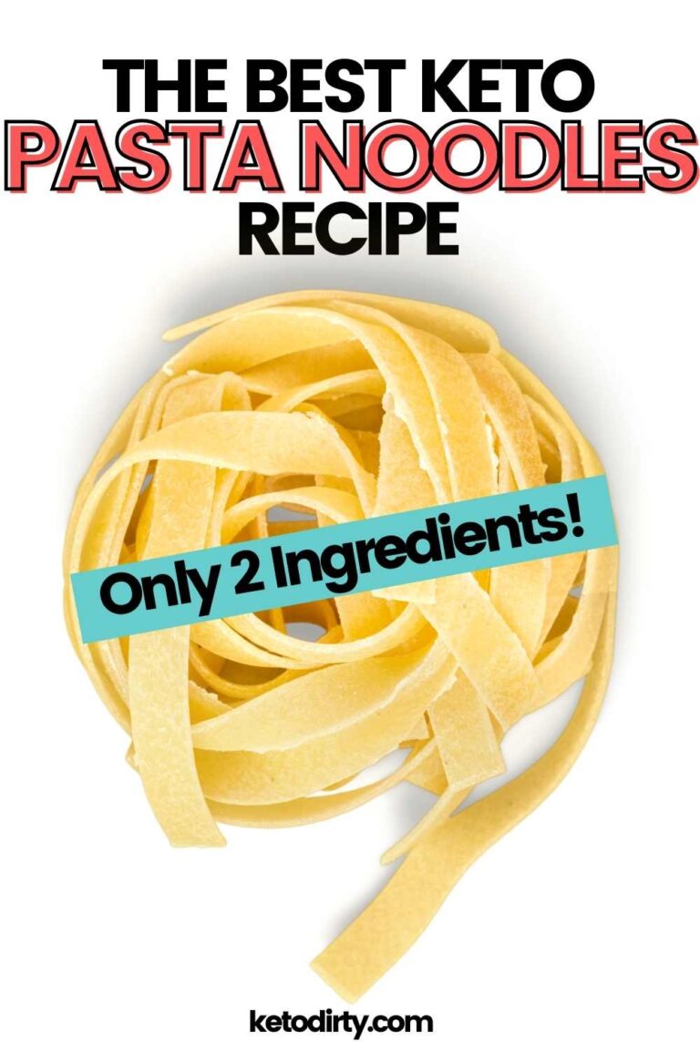 Best Keto Pasta Noodles Recipe Just 2 Ingredients! Keto Dirty