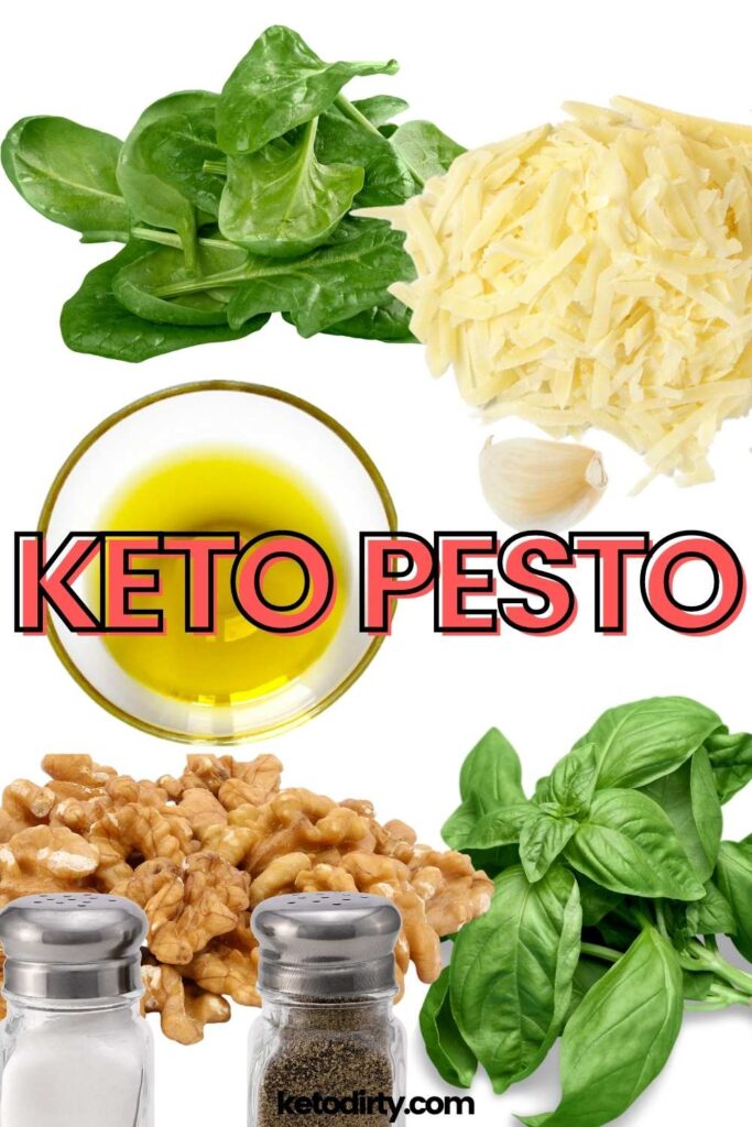 Easy Keto Pesto Recipe - Homemade Deliciousness keto pesto ingredients