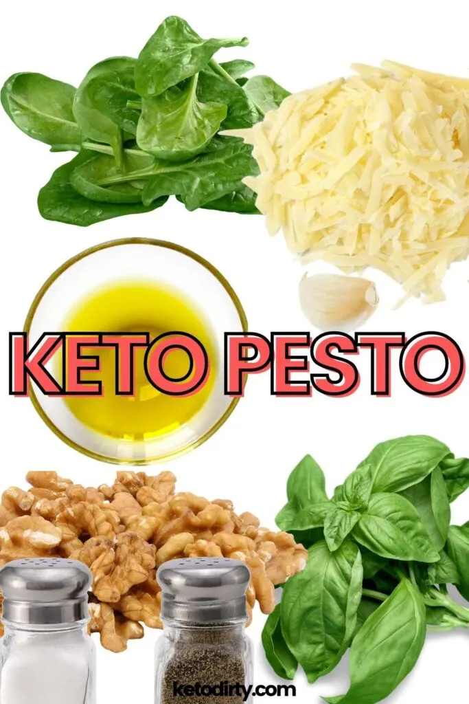 Easy Keto Pesto Recipe - Homemade Deliciousness 5 keto pesto ingredients