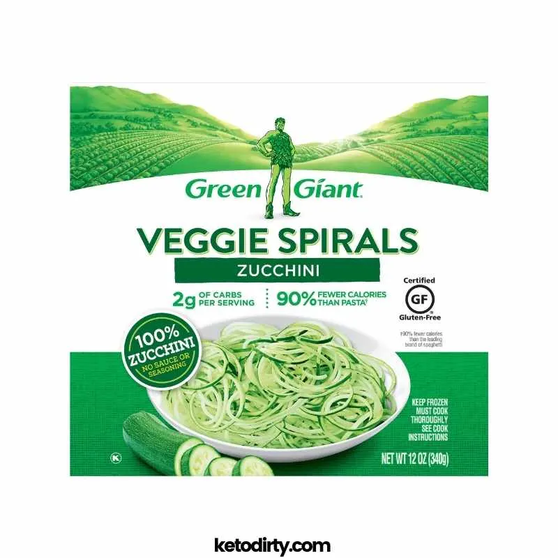 keto veggie spirals green giant zucchini frozen zoodles