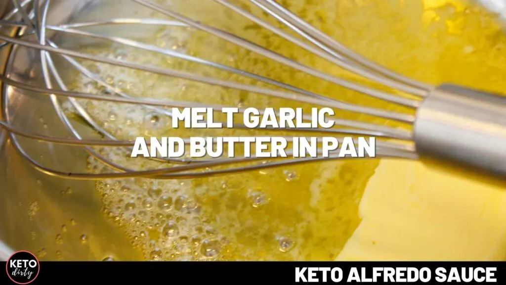 Keto Alfredo Sauce Recipe - Just 2 Net Carbs! 3 melt butter alfredo keto sauce