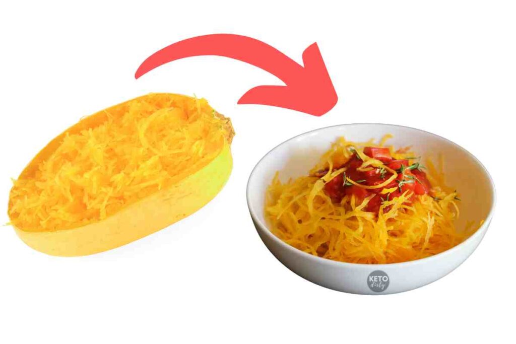 spaghetti squash makes keto noodles