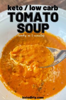 Keto Tomato Soup Ready - Delicious And Ready In 5 Minute