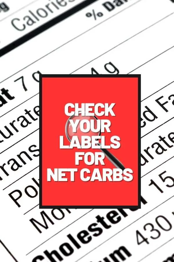 check labels net carbs