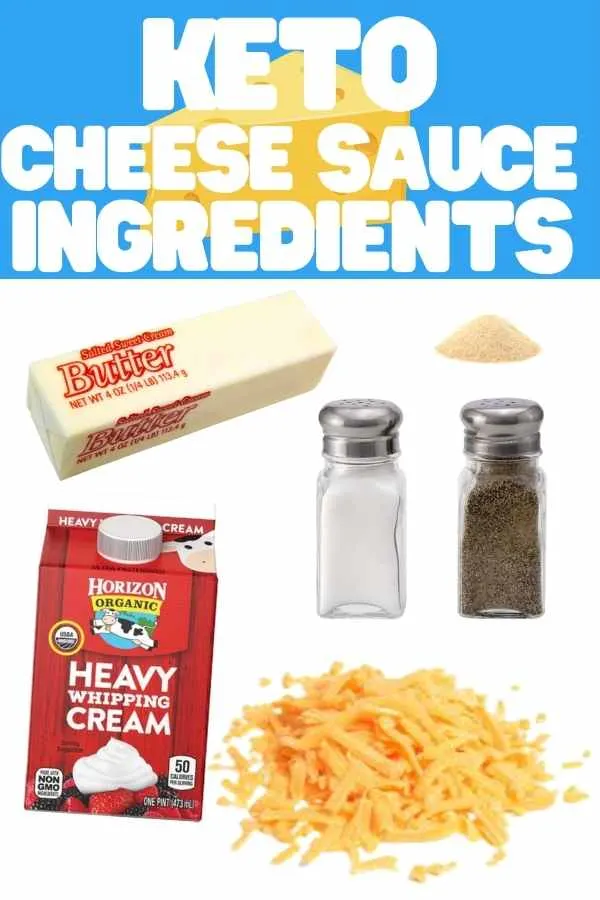 Keto Cheese Sauce - Easy to Make & Just 2 Carbs 2 keto cheese sauce ingredients