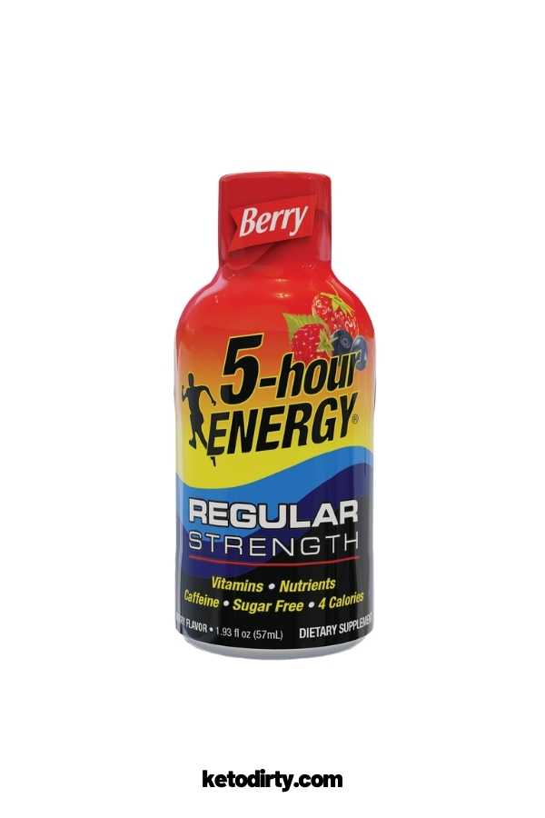 keto 5 hour energy shot low carb energy drink