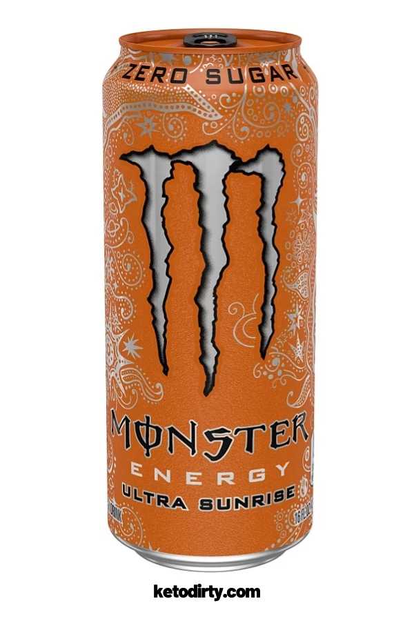 sugar free monster ultra keto energy drink