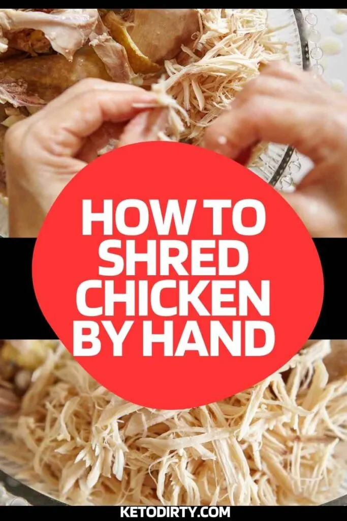 how to shred chicken by hand