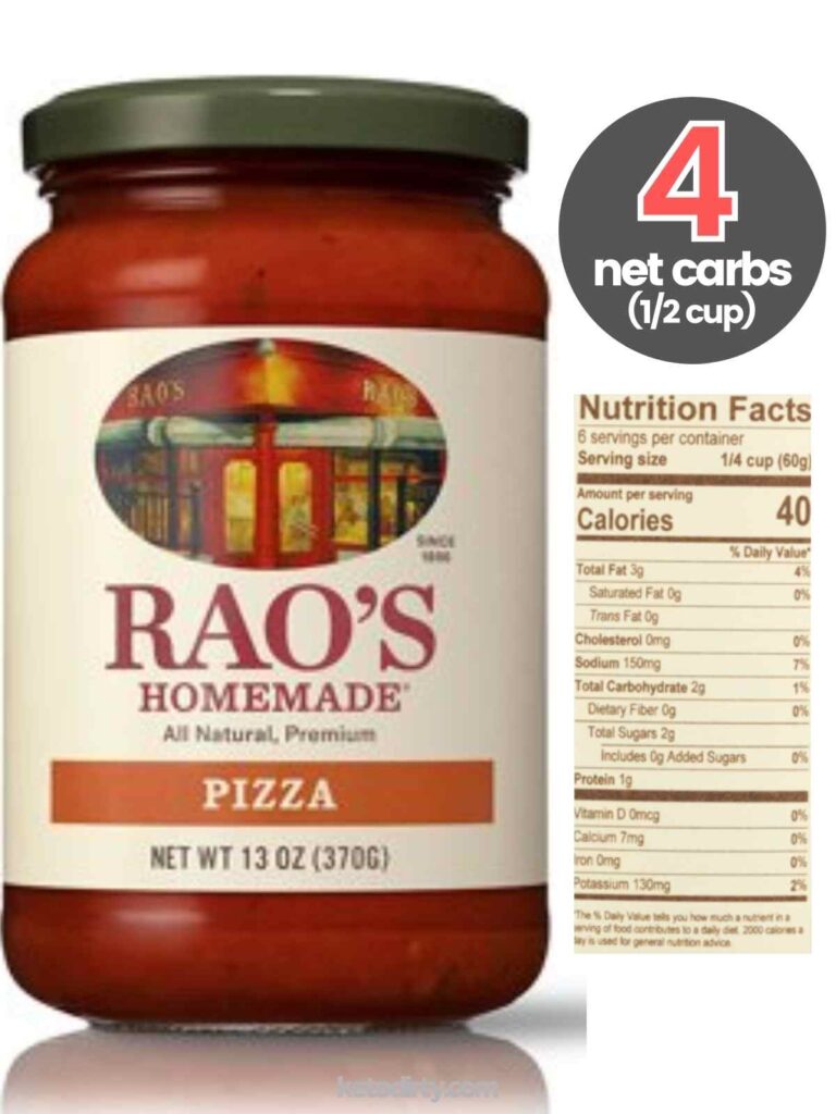 raos pizza sauce keto