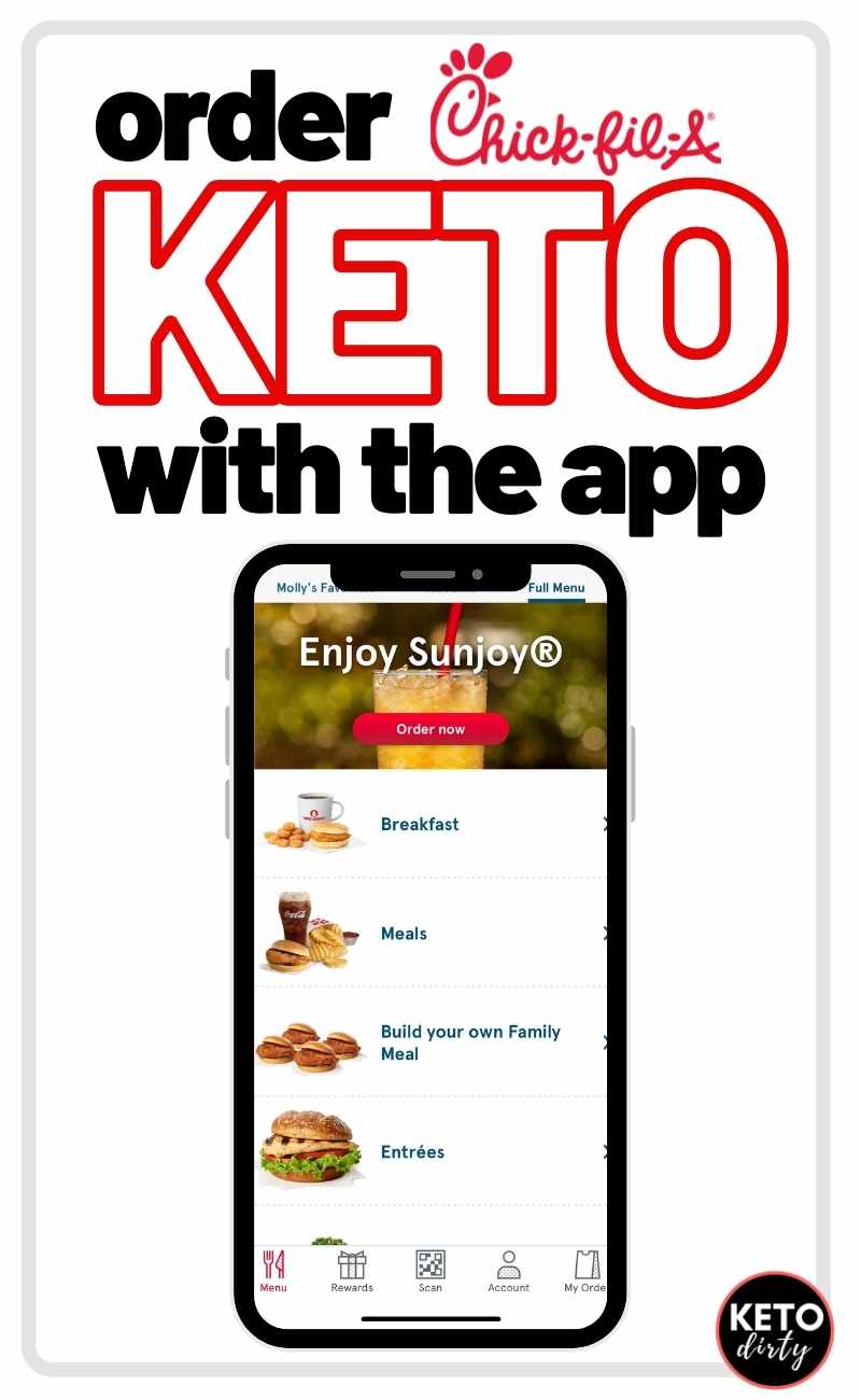 chick-fil-a app order keto