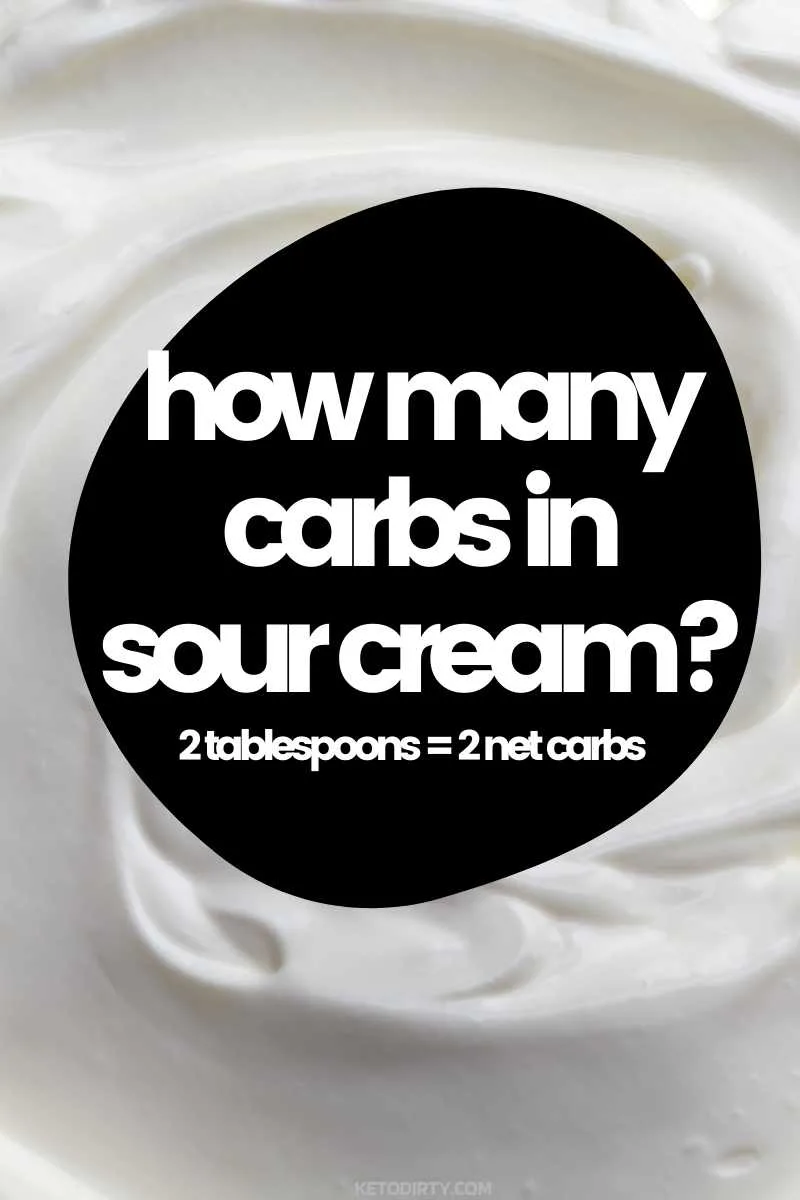 how many carbs in sour cream keto