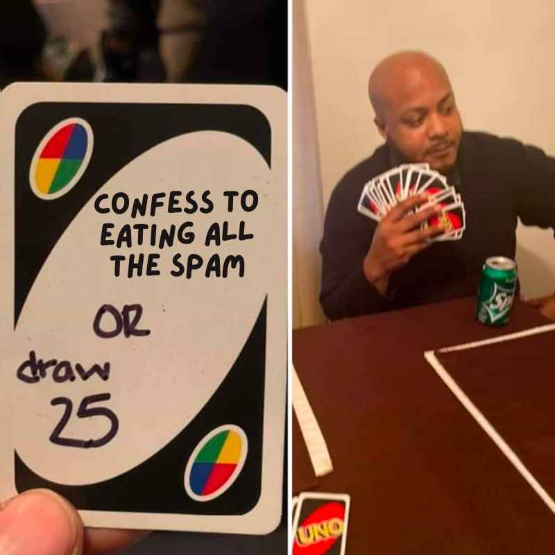 Spam Memes - 15+ Funny Images of Processed Canned Meat eating spam