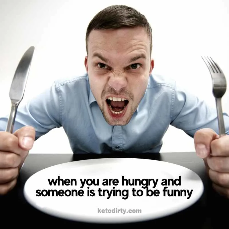 funny hangry meme - when you are hangry and someone is trying to be funny