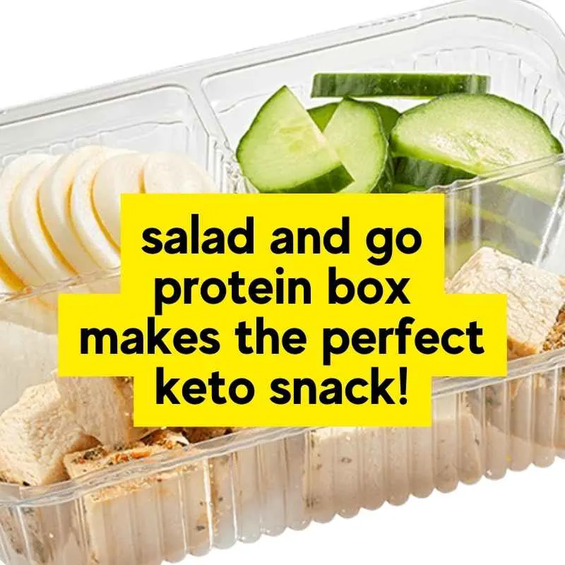 keto protein box salad and go