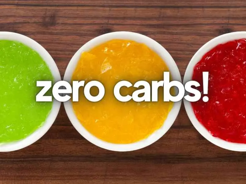 zero carbs in sugar free jello