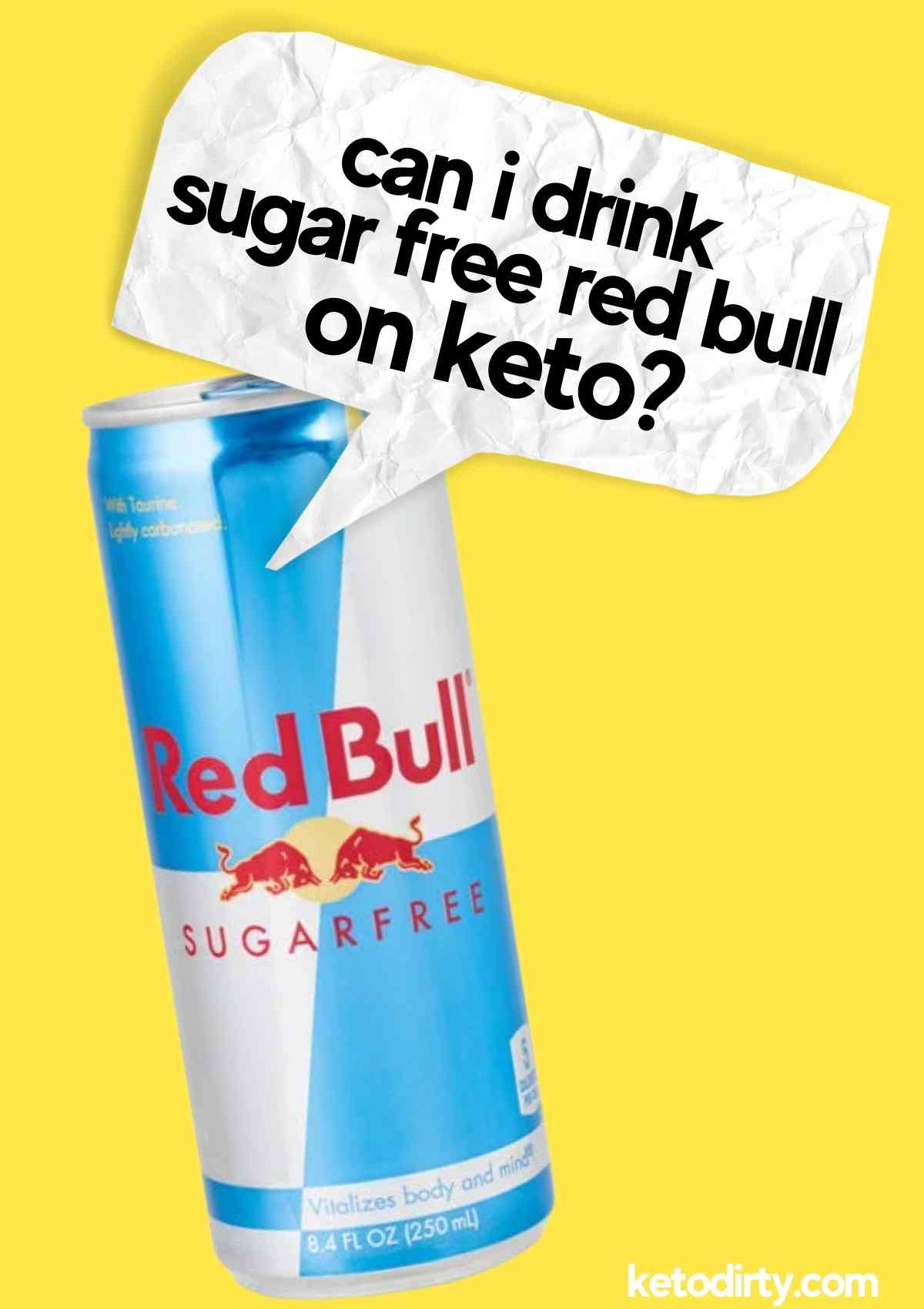 can i drink sugar free red bull keto