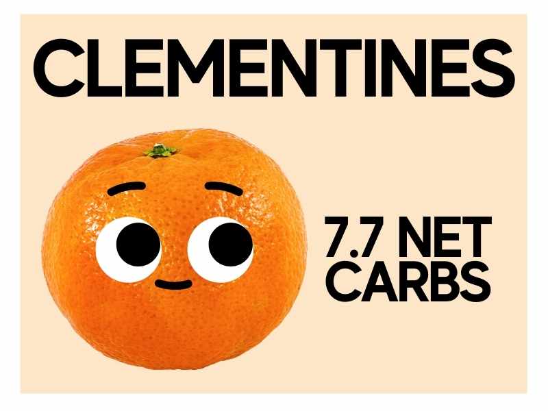 keto clementines 7.7 net carbs