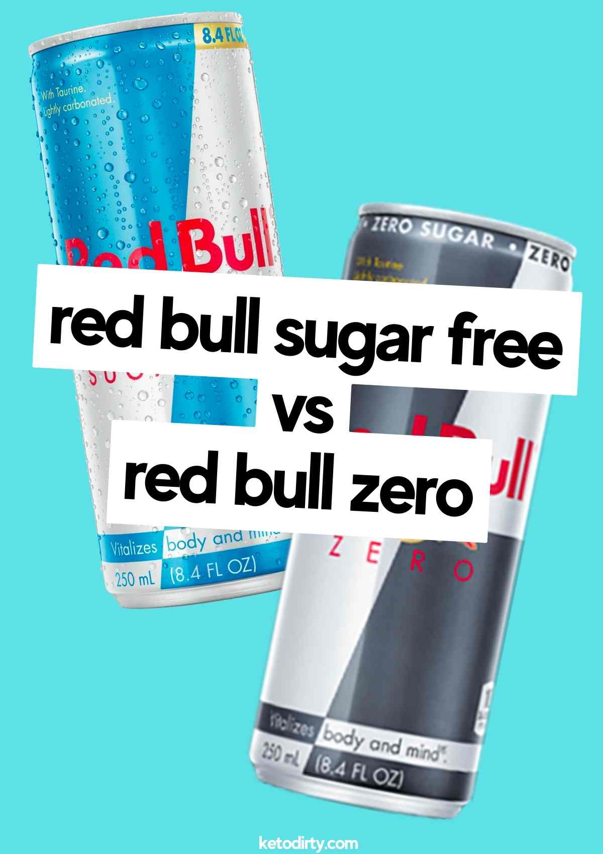 red bull zero vs sugar free