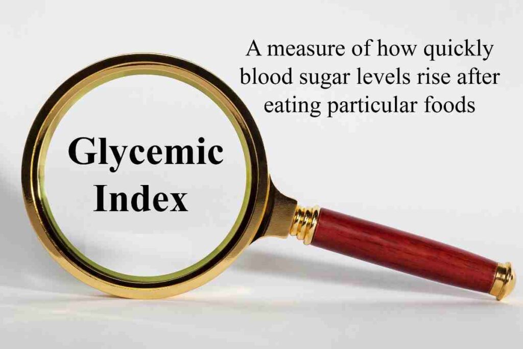 glycemic index a measure of how quickly blood sugar levels rise after eating particular foods