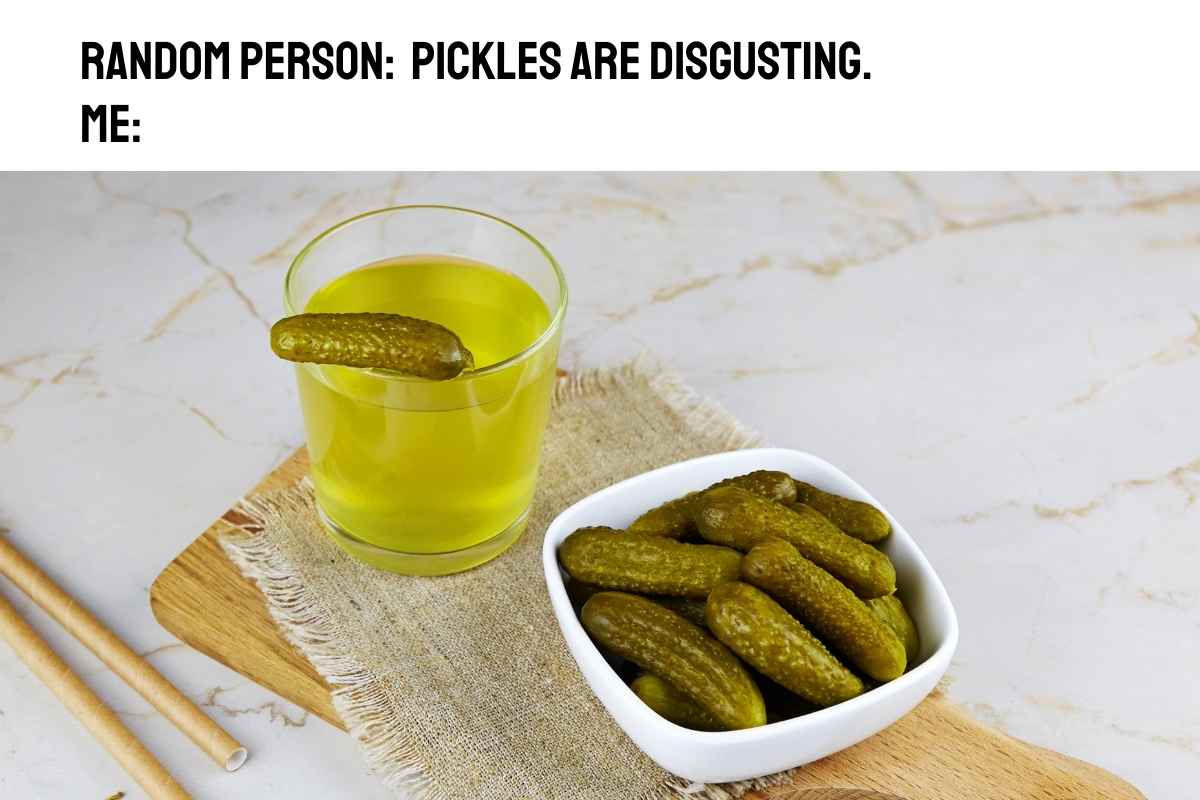 pickle are disgusting pickle juice meme