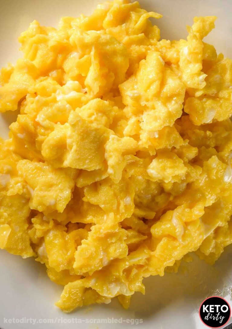 Ricotta Scrambled Eggs Delicious 3 Net Carb Keto Breakfast
