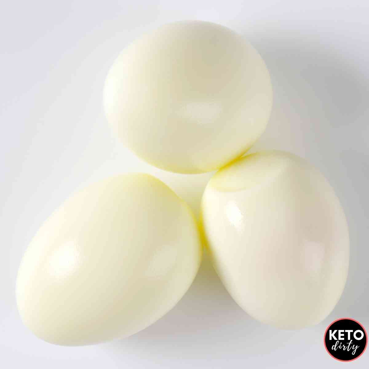 Million Dollar Deviled Eggs - Best Under 1 Net Carb Recipe hard boiled eggs for deviled eggs